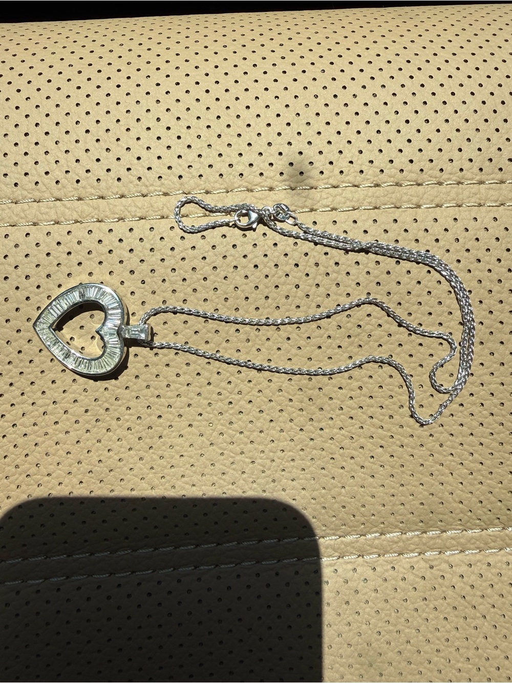 Sterling Silver Heart Pendant Necklace in Silver
